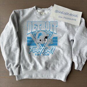 Detroit Lions Football Sweatshirt, Vintage NFL Detroit Lions Football Shirt Tee